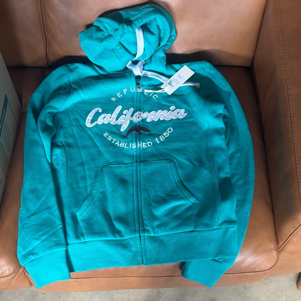 Reflex Teal California Republic Hoodie
